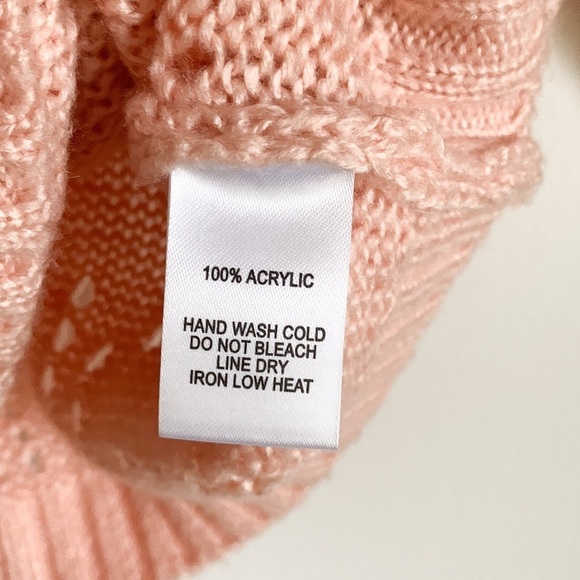 Lulu’s Simply Yours Blush Pink Pointelle Puff Sleeve Sweater XS - Picture 9 of 13